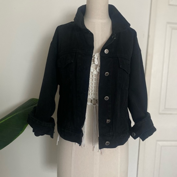 Black Vintage Denim Jacket - Picture 9 of 11